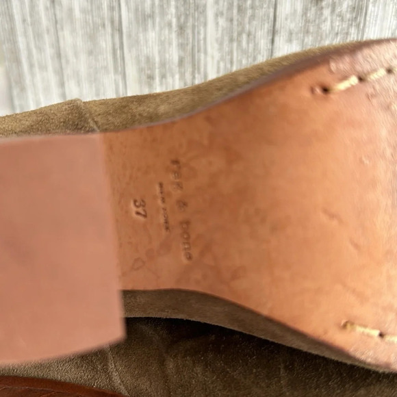 Rag & Bone Women's Olive green Classic Newbury Booties - Picture 6 of 9